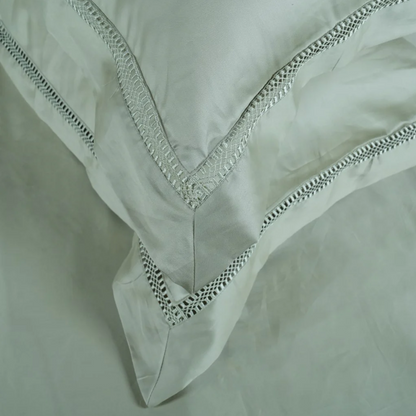 WAVS Bedsheet (300TC SATIN) - 100% Cotton King-Size Bedsheet + 2 Pillow Covers