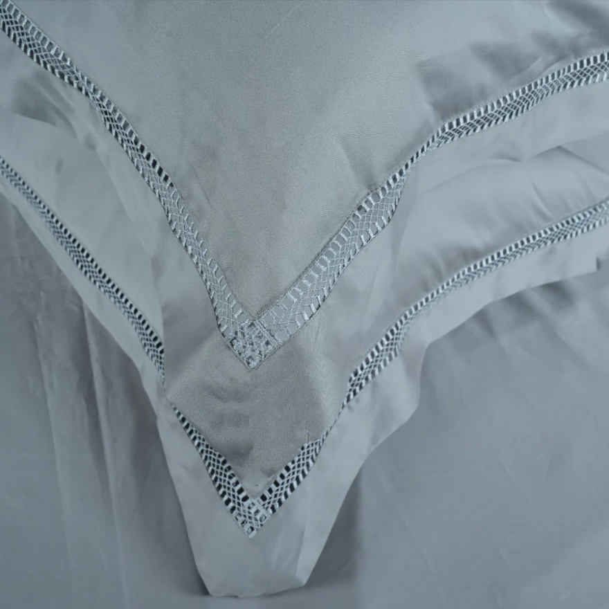 WAVS Bedsheet (300TC SATIN) - 100% Cotton King-Size Bedsheet + 2 Pillow Covers