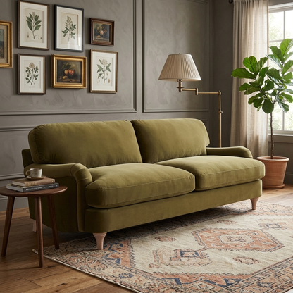 Wabi Upholstered 3-Seater Sofa W 203 x D 89 x H 78 cm - (OT)