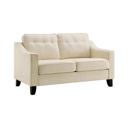 Waza Upholstered Fabric 2-Seater Slope Arm Sofa W 148 x D 84 x H 87 cm - (OT)