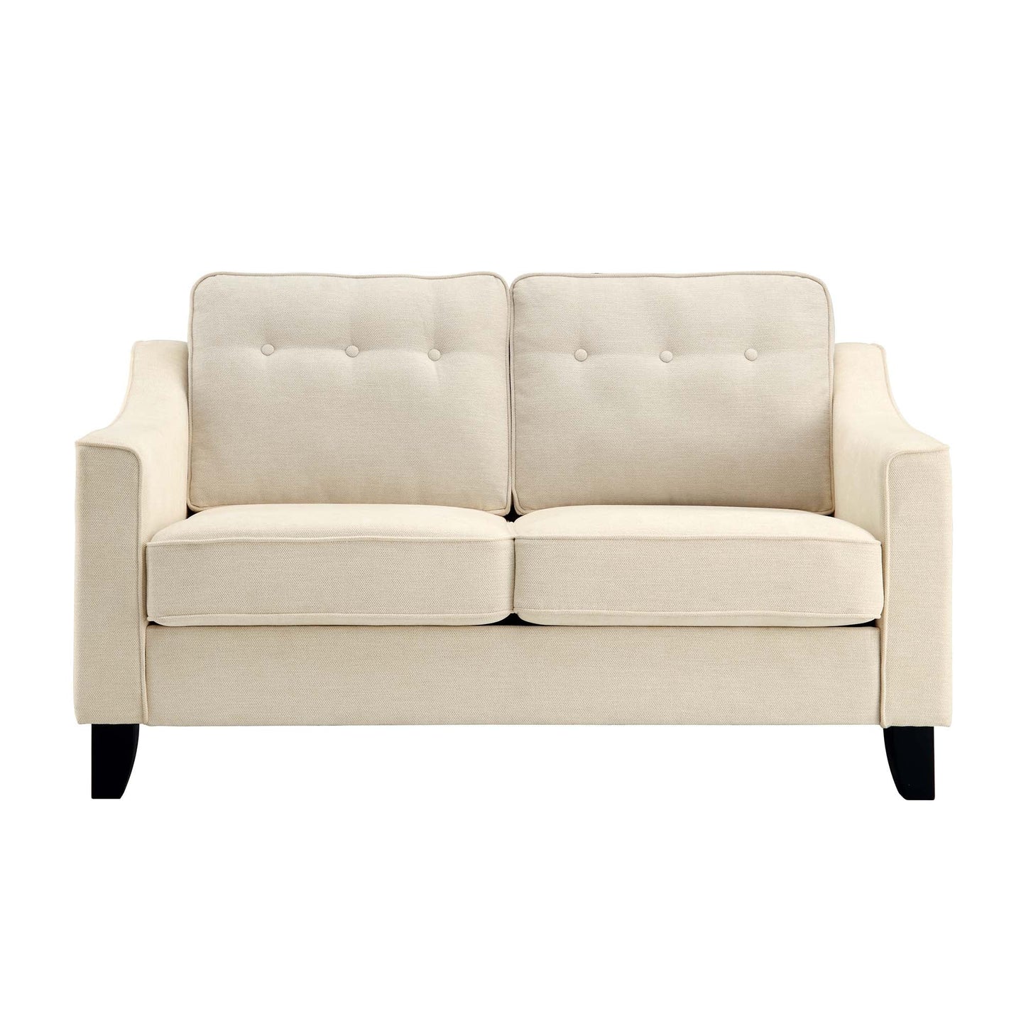 Waza Upholstered Fabric 2-Seater Slope Arm Sofa W 148 x D 84 x H 87 cm - (OT)