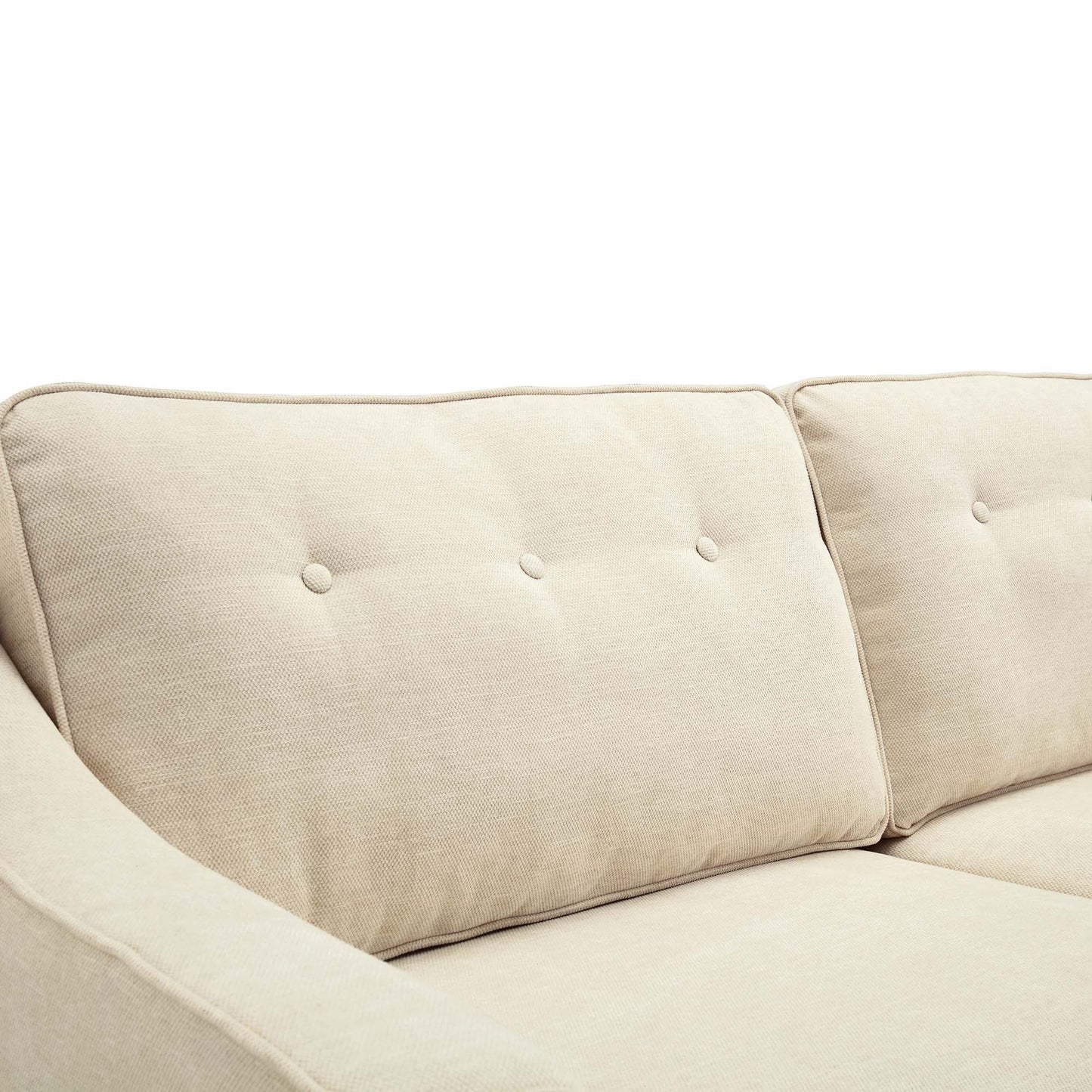 Waza Upholstered Fabric 2-Seater Slope Arm Sofa W 148 x D 84 x H 87 cm - (OT)