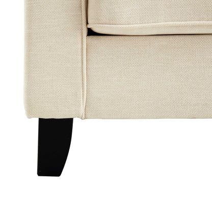 Waza Upholstered Fabric 2-Seater Slope Arm Sofa W 148 x D 84 x H 87 cm - (OT)