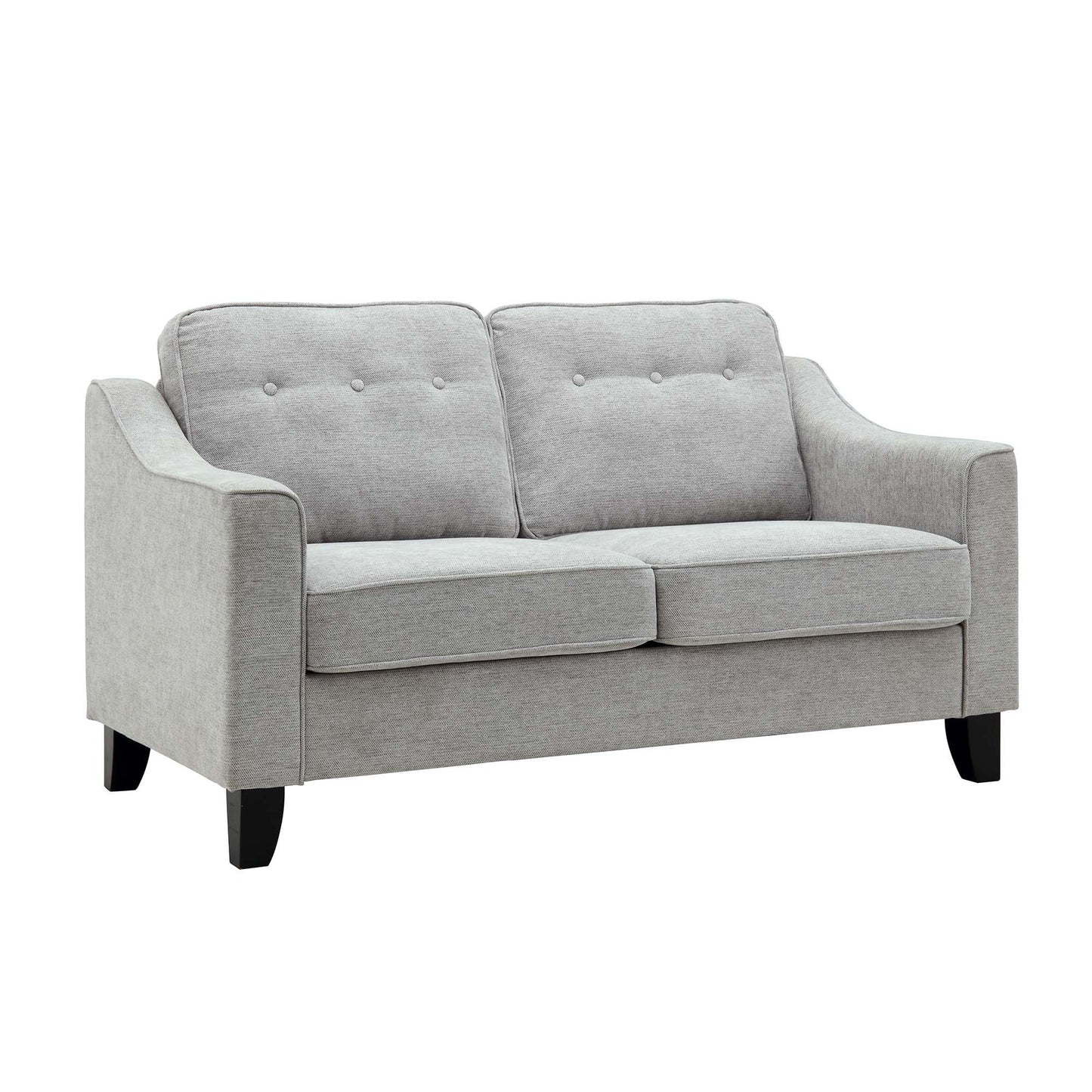 Waza Upholstered Fabric 2-Seater Slope Arm Sofa W 148 x D 84 x H 87 cm - (OT)