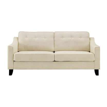 Waza Upholstered Fabric 3-Seater Slope Arm Sofa W 191 x D 84 x H 87 cm - (OT)