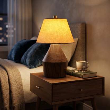 Welin Rechargeable Wooden Table Lamp (PL)