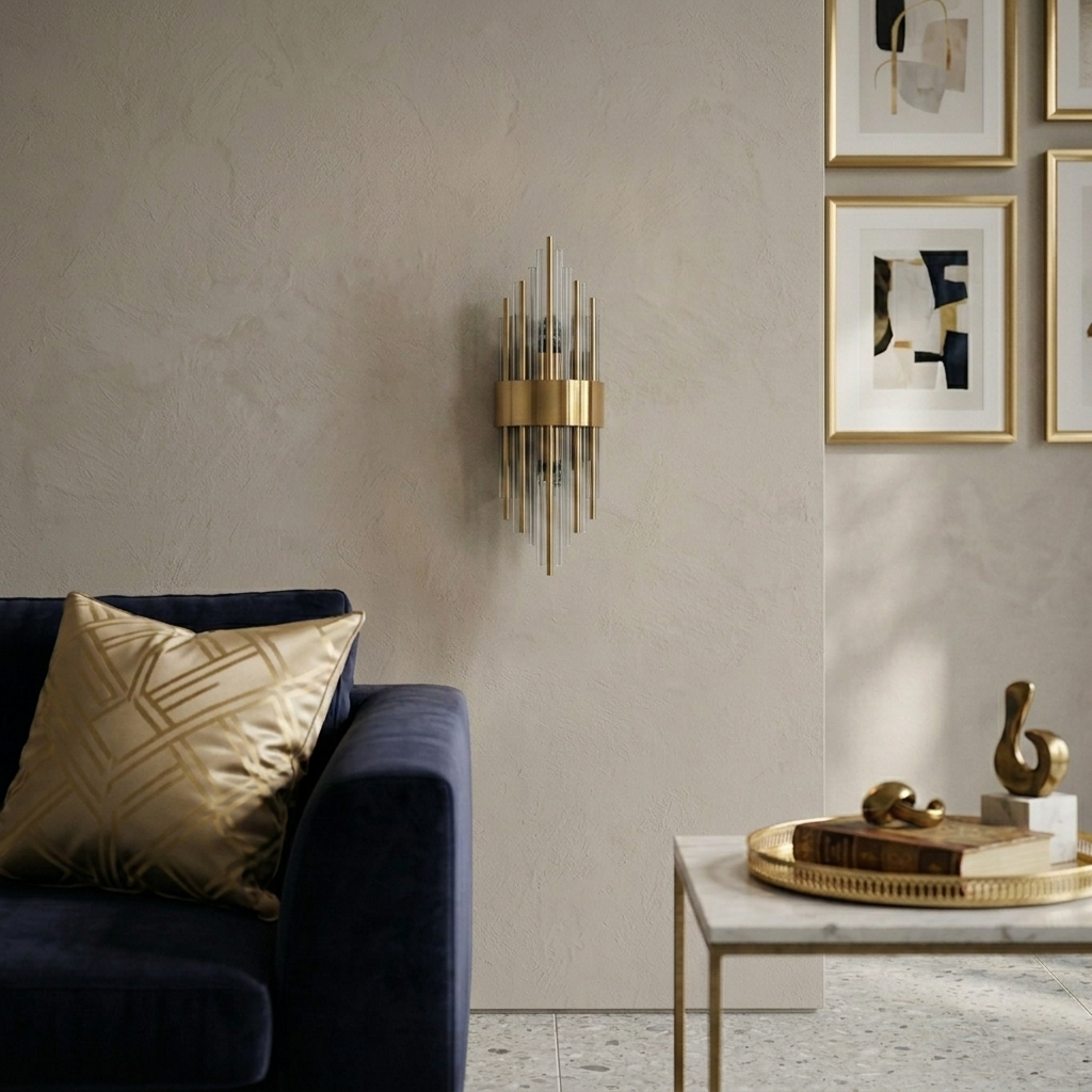 Zenith Arch Double Pillar Wall Light - 8in * 24in (J)