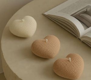 Little Hearts Candle - 7.4 * 6.5cm (TCA)