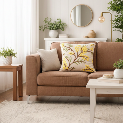 Blooming Dandelions Sofa Cushion Cover 40*40cms - (TFB)
