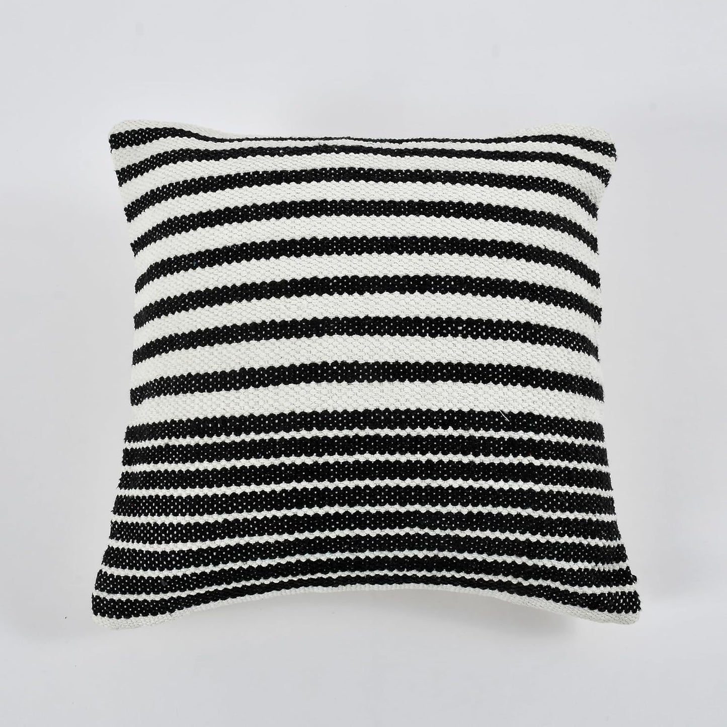 Artisan-Inspired Tufted & Striped Cushion Covers - 16*16 inches Set of 2 (TFB)