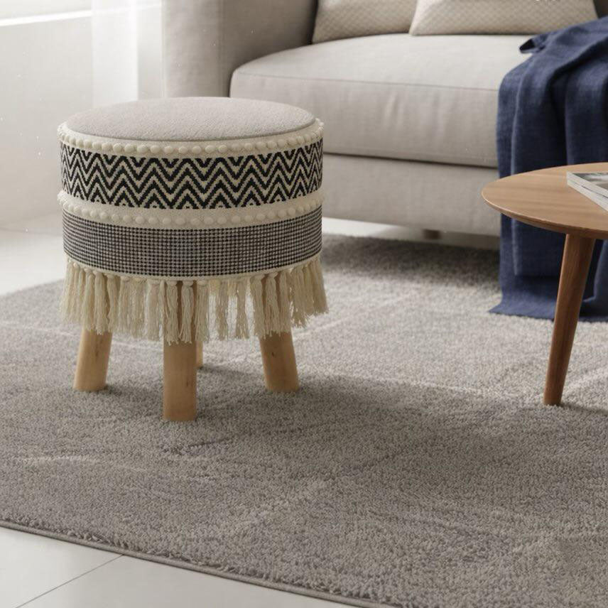 Rustic Farmhouse Round Ottoman - 16*14 inches (TFB)