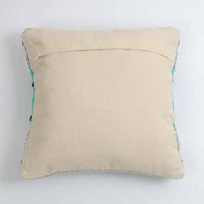 Sophisticated Slate Grey Hand-Tufted Cushion Covers - 16*16 inches Set of 2 (TFB)
