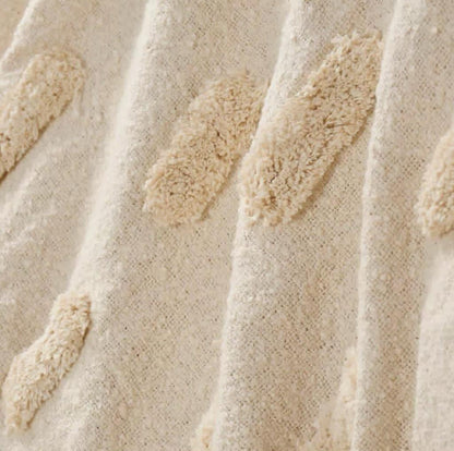 Tufted Boho Cotton Throw - 50*60 inches (TFB)