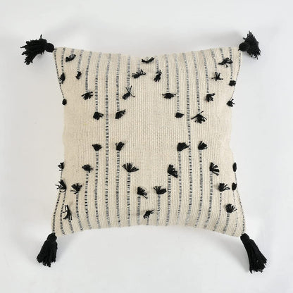 Modern Monochrome Tones Hand-Tufted Cushion Covers - 16*16 inches Set of 2 (TFB)
