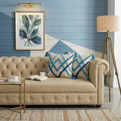 Aqua Marine Hand-Tufted Cushion Covers - 16*16 inches Set of 2 (TFB)