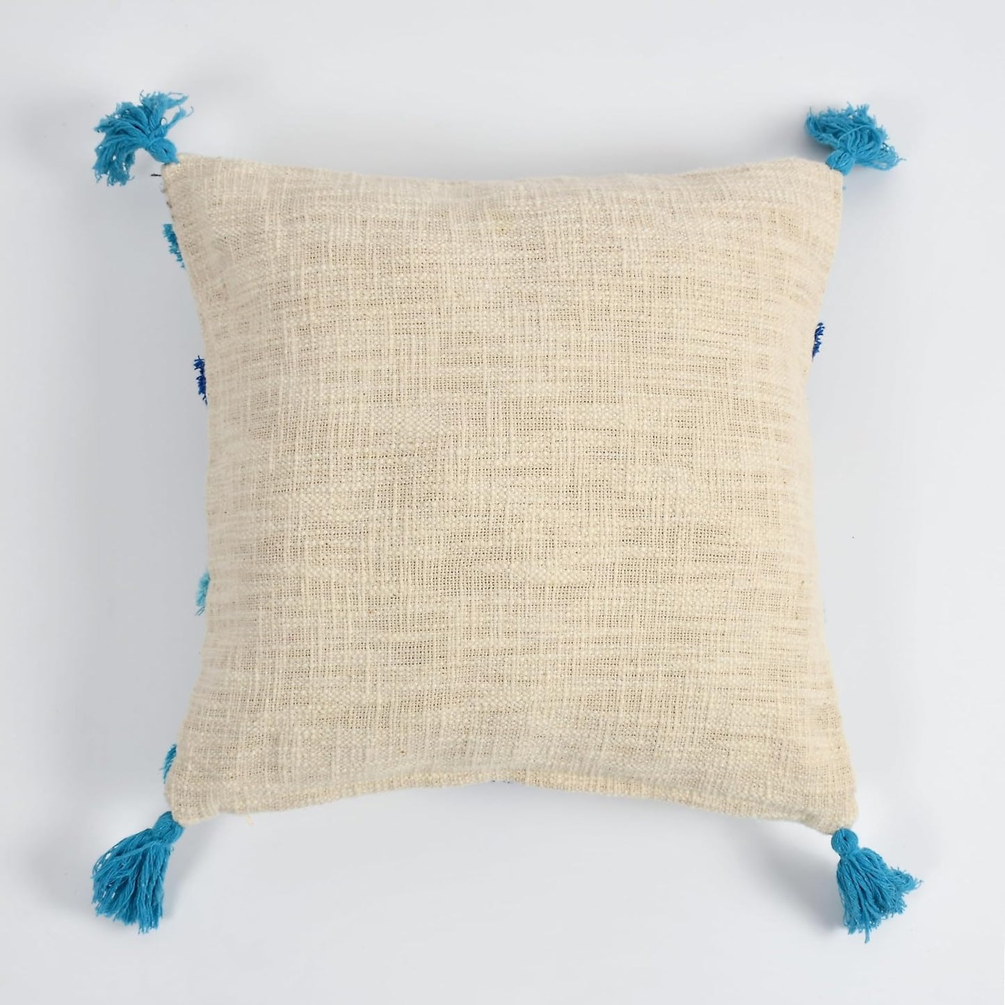 Aqua Marine Hand-Tufted Cushion Covers - 16*16 inches Set of 2 (TFB)