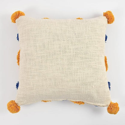 Vibrant Multi-Tone Contrast Hand-Tufted Cushion Covers - 16*16 inches Set of 2 (TFB)
