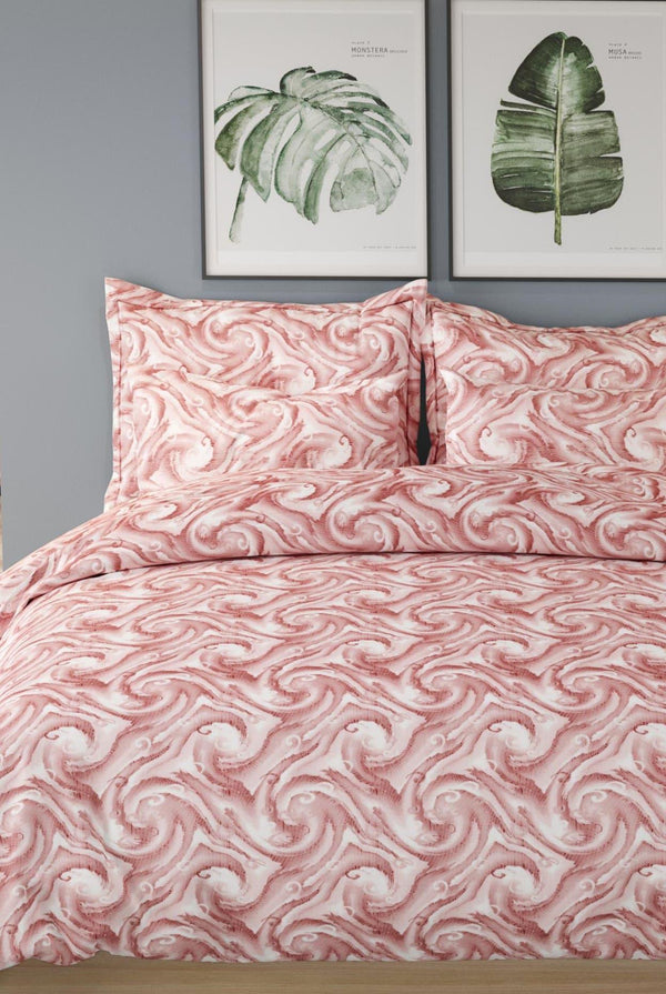 Dreamline Crimson Tide Queen Size Comforter Set - 1 Bedsheet + 2 Pillow Covers + 1 Comforter (BC)
