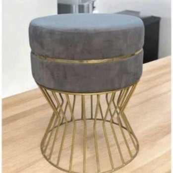 Glamorous Velvet Accent Ottoman - 16*14 inches (TFB)