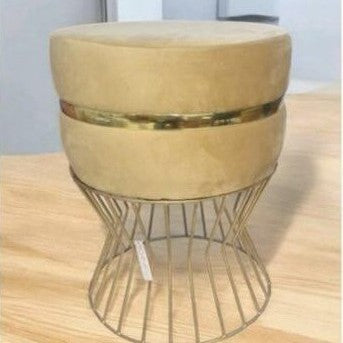 Glamorous Velvet Accent Ottoman - 16*14 inches (TFB)