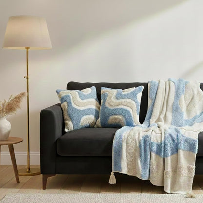 Canvas & Coast Tufted Cotton Throws - 50*60 inches (TFB)