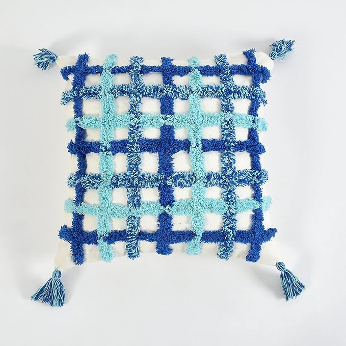 Modern Geometric Hand-Tufted Cushion Covers - 16*16 inches Set of 2 (TFB)