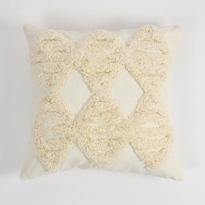 Boho Neutrals Hand-Tufted Cushion Covers - 16*16 inches Set of 2 (TFB)