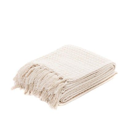 Waffle Weave Tassel Throws - 50*60 inches (TFB)