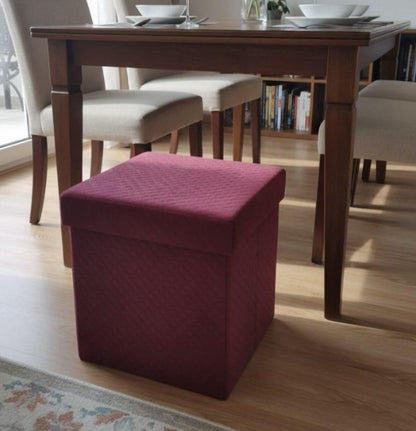 Compact Multi-Purpose Storage Ottoman - 16*14 inches (TFB)