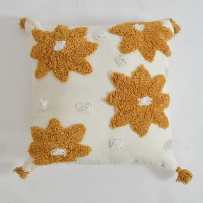 Blooming Flowers Hand-Tufted Cushion Covers - 16*16 inches Set of 2 (TFB)