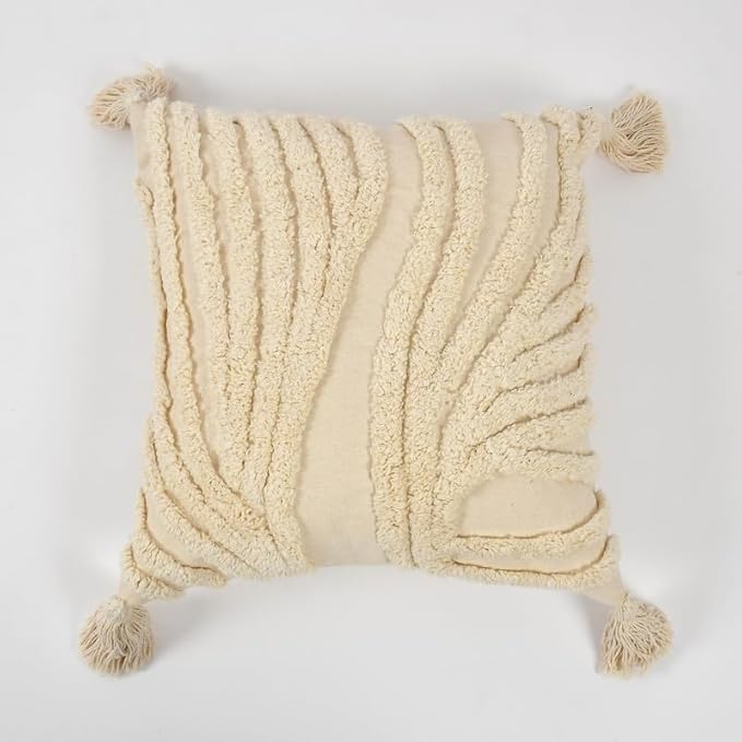Minimalist Neutral Hand-Tufted Cushion Covers - 16*16 inches Set of 2 (TFB)
