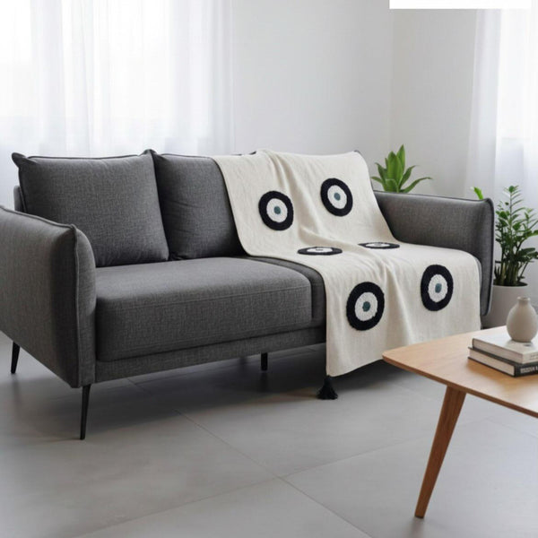 Evil Eye Cotton Throw - 50*60 inches (TFB)