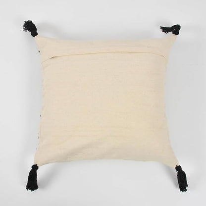 Boho-Chic Tufted Cotton Cushion Covers - 16*16 inches Set of 2 (TFB)