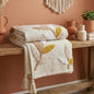 Botanical Tufted with Tassels Cotton Throw - 50*60 inches (TFB)