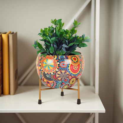 Mandala Metal Planter - 4.7 Inches (MVS)